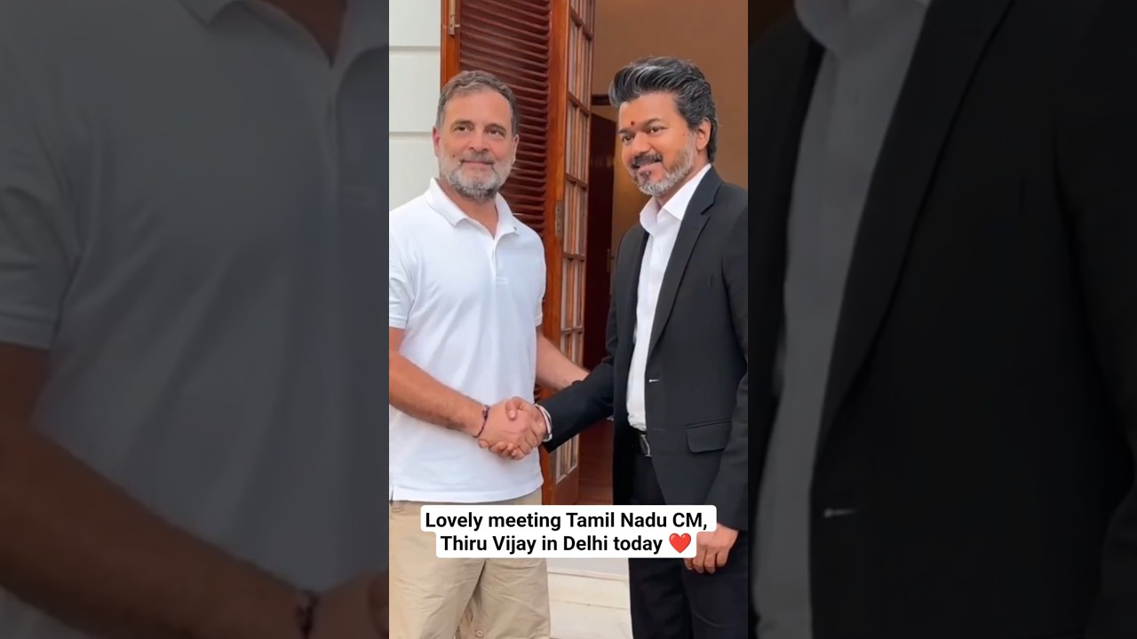 THALAPATHI with RAHUL GANDHI ji❤️ #thalapathyvijay #rahulgandhi #viral