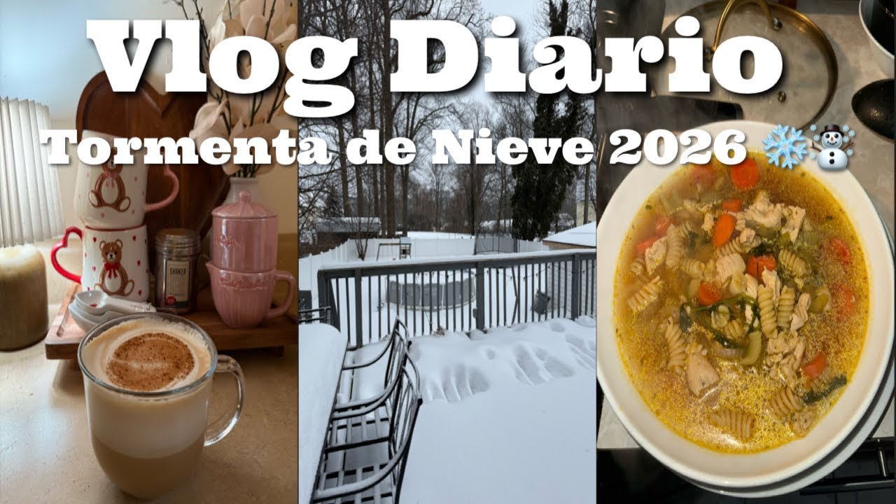TORMENTA DE NIEVE 2026❄️ | Compra De Comida 🍓| No Podíamos Salir De La Casa😳 #winterstorm #vlogs