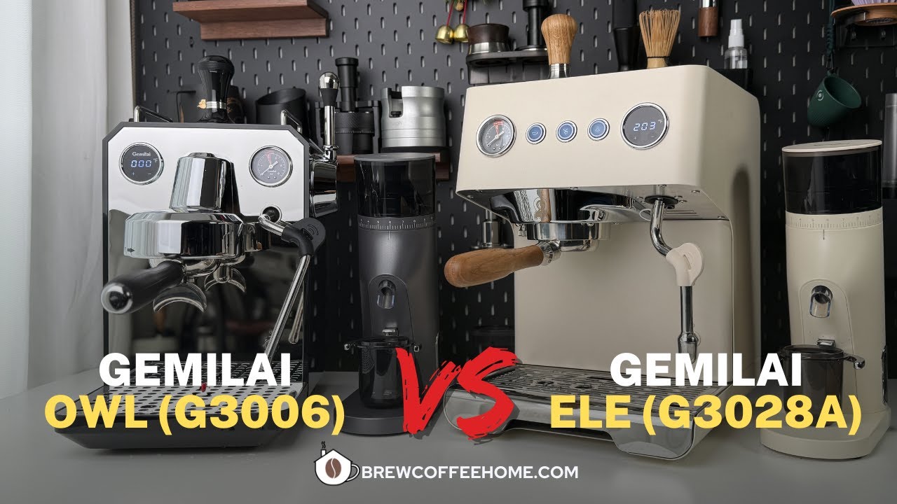 Gemilai Ele против Owl (G3028A против G3006) Сравнение кофемашин для эспрессо #Gemilai #GemilaiG3...