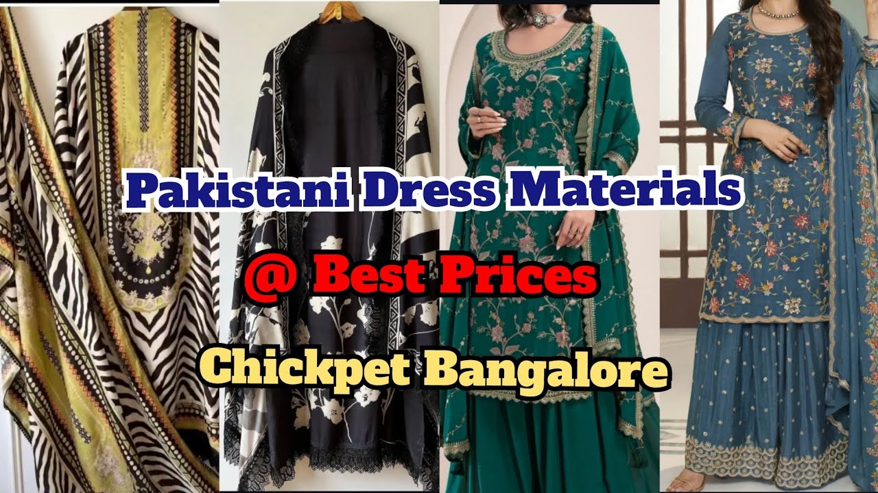 Chickpet Wholesale/Retail Boutique: Exclusive Pakistani Dress Materials at Unbeatable Prices