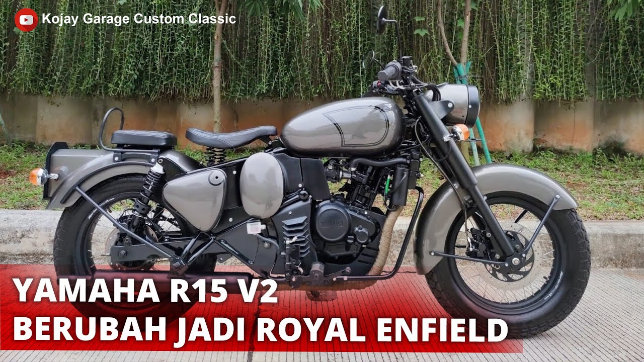 Modifikasi Royal Enfield dari Yamaha R15 V2 Full Build Full Custom | Kojay Garage