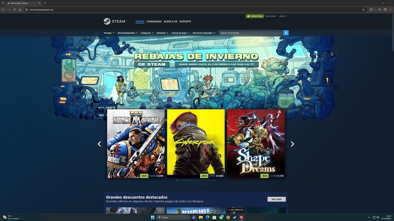 Rebajas de invierno STEAM  2025 Ofertazas