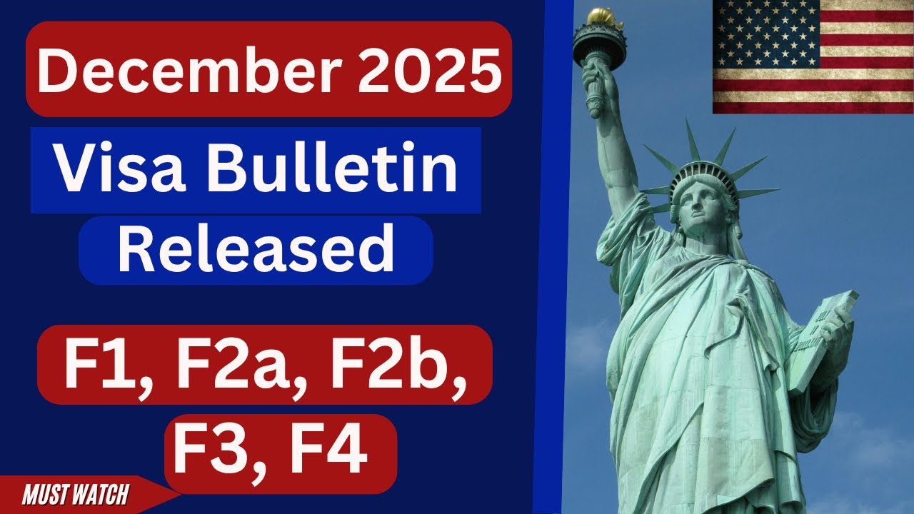 December 2025 Visa Bulletin || Released || Family Preference Categories || F1, F2a, F2b, F3, F4