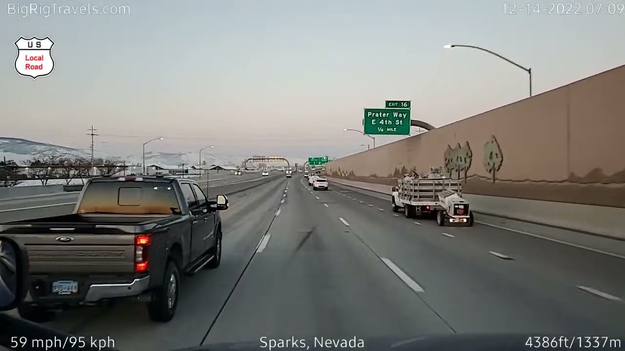 BigRigTravels | Sparks, NV to Elk Grove, CA (12/14/22 6:52 AM)