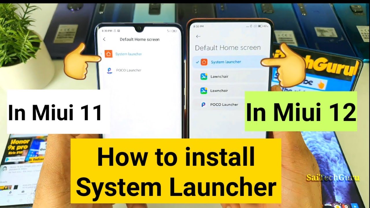System launcher install in any miui 11 update phone