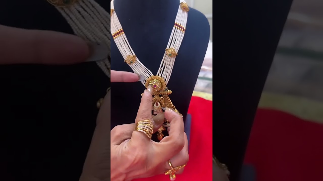 Beautiful brass moti long Necklace ordsr no 7988457600 #annufashionpoint #trending #jewellery