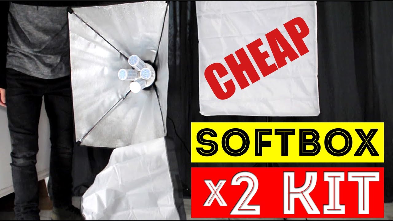 Neewer Lighting Kit - Best Budget Softbox Kit With LED Corn Bulbs from Aliexpress