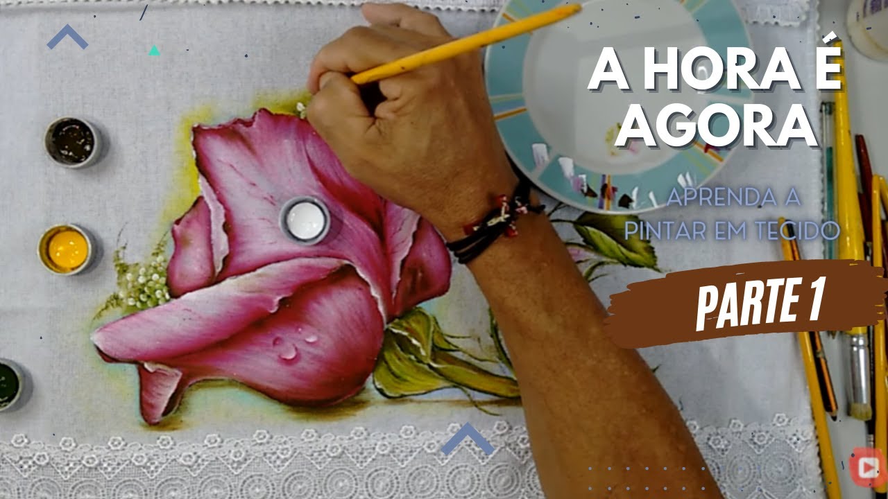 Roberto Ferreira - Novo Projeto - Vamos Aprende a Pintar Folhas e Botão de Rosas - Parte 1