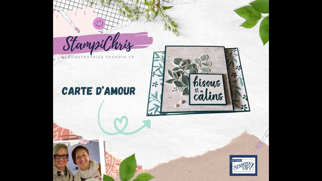 STAMPIN'UP!  Carte d'amour