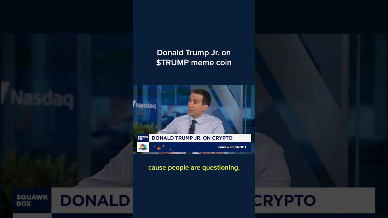 Donald Trump Jr. on $TRUMP meme coin