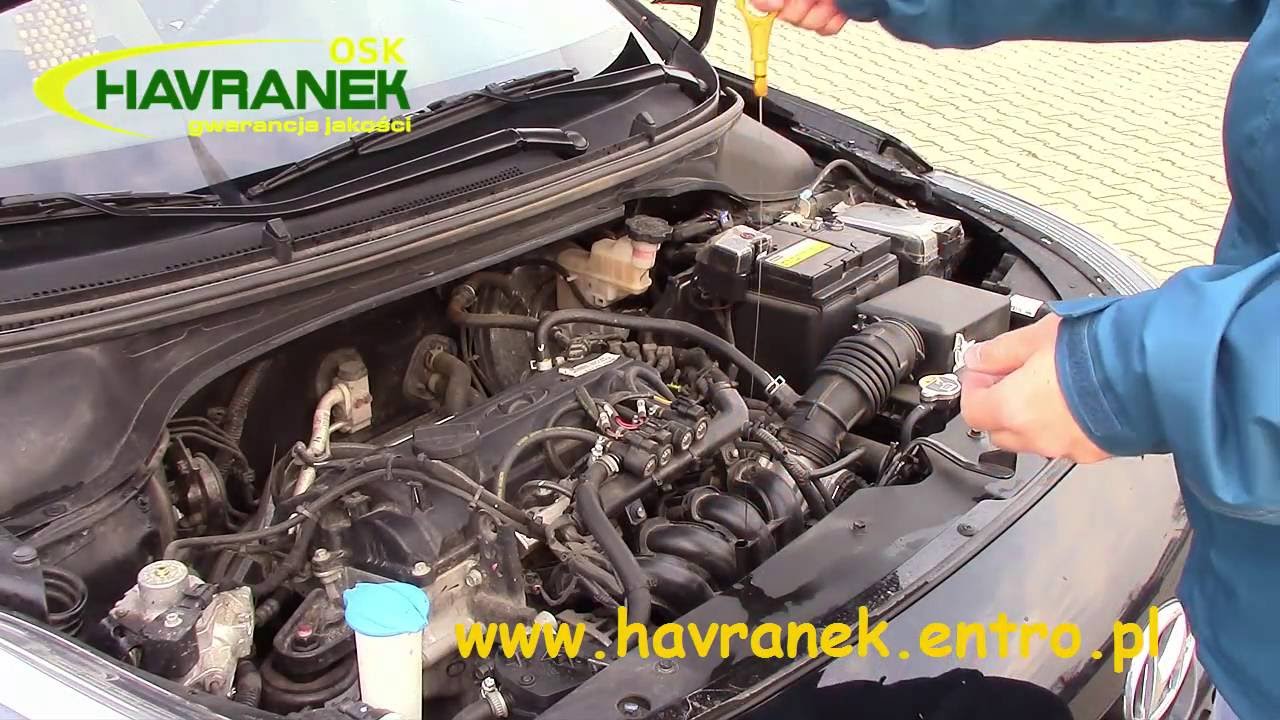 Hyundai i20 75 KM - poziom płynów eksploatacyjnych. #płynyhyundaii20 #płynyeksploatacyjne