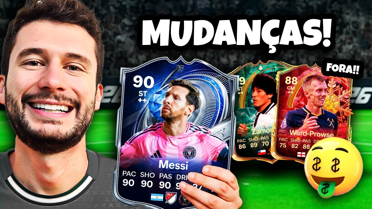 FIZ A NOVA EVO 90 DO MESSI PARA O TIME DA PREFEITURA 🔥 REFORMULAMOS TUDO!
