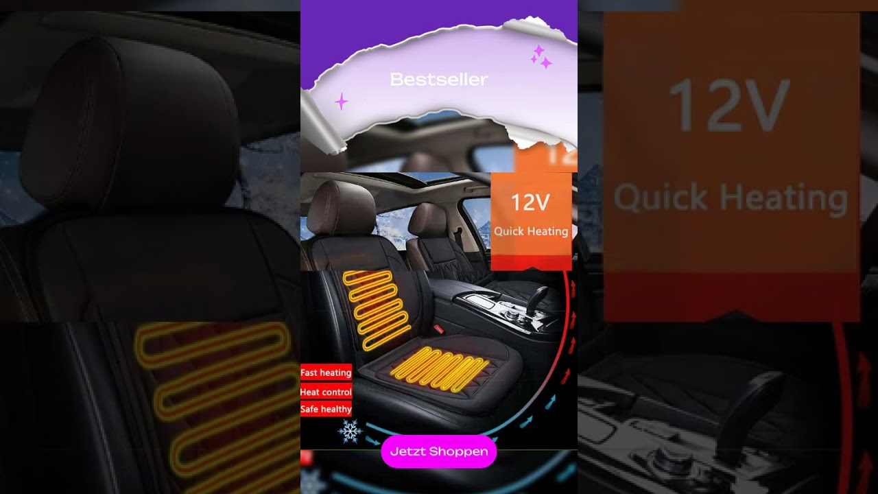 12V Heated Car Seats Cushion Winter Warmer Seat Heater Car Seat Heating Covers Car Accessories He...