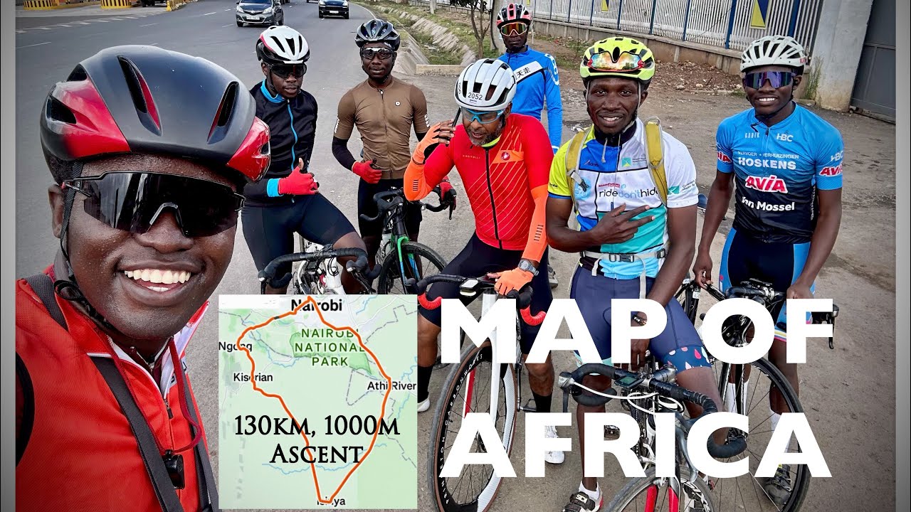 Map of Africa Ride ft Group Riding Etiquette & Tactics. Waiyaki way & Ngong Road| Kenya