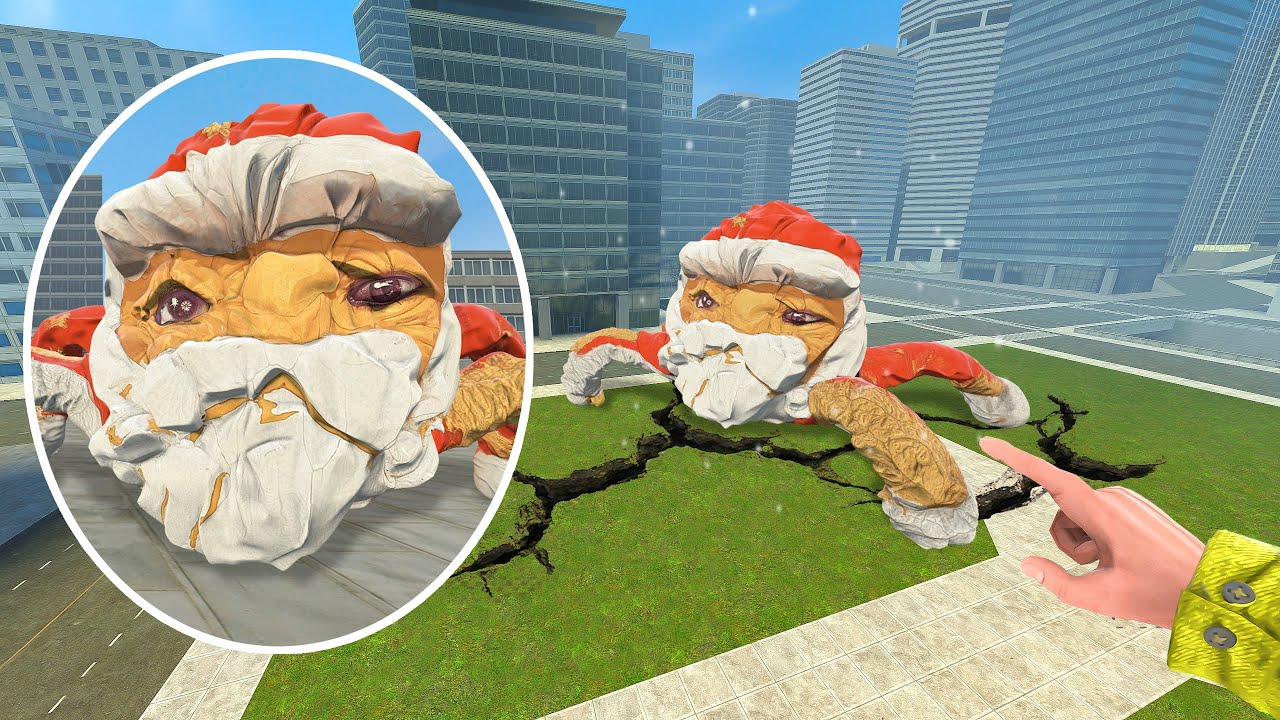 Roblox GOO GOO GAGA SANTA MEMES is Hunting Me | Kpop Demon Hunters In Gmod