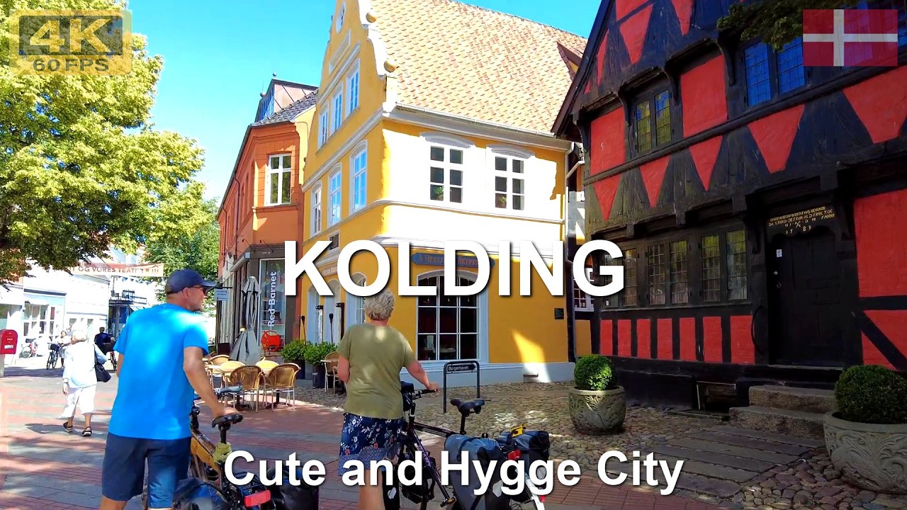 KOLDING, Denmark 🇩🇰 | 2022 | 4K·60p | Walk in the Cute and Hygge City