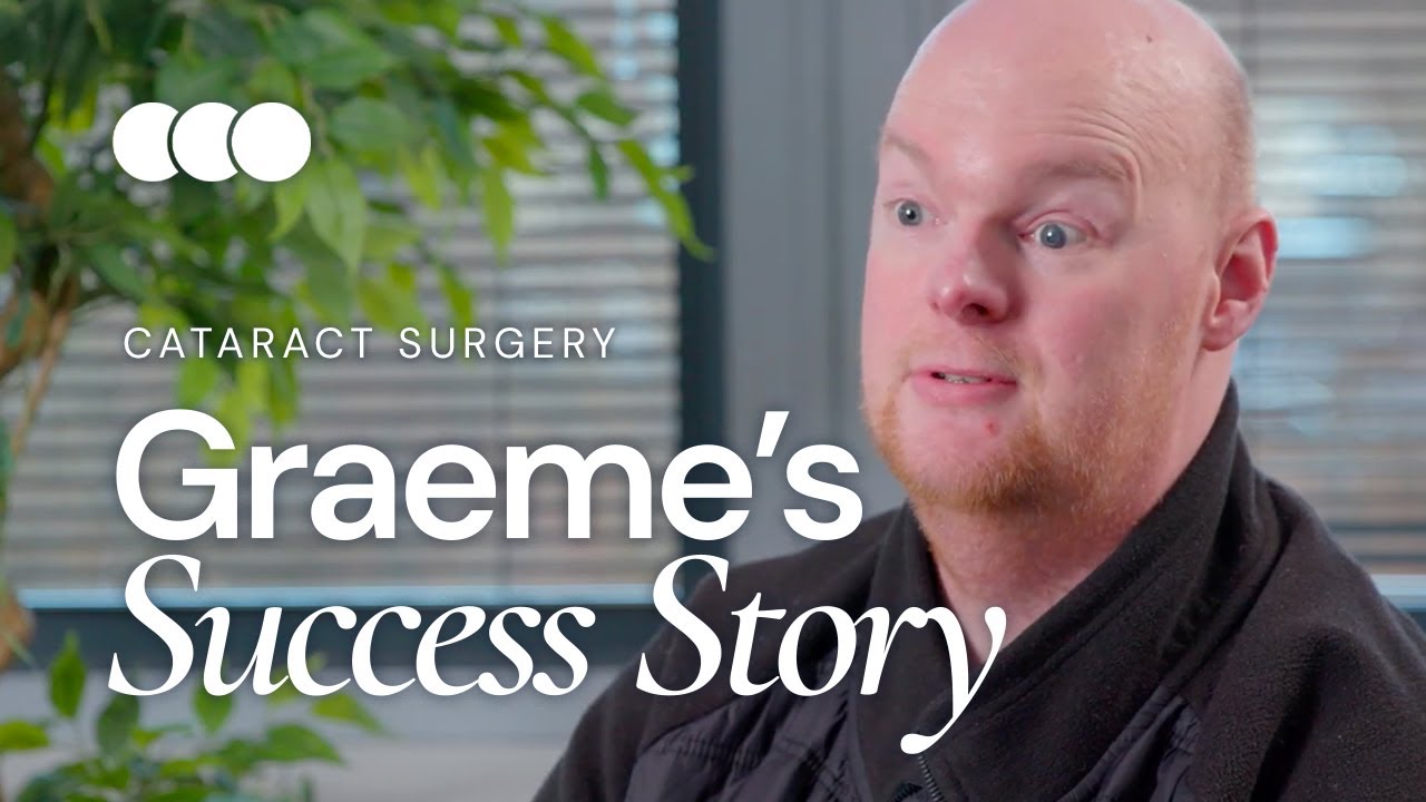 Замечательная операция по удалению катаракты, проведенная Грэму в клинике Vision Scotland.