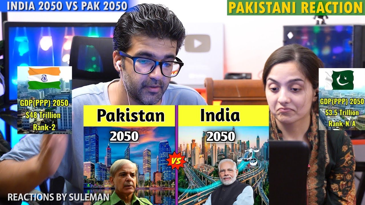 Pakistani Couple Reacts To India 2050 Vs Pakistan 2050 | Comparison | Pak Vs Ind | Future Comparison