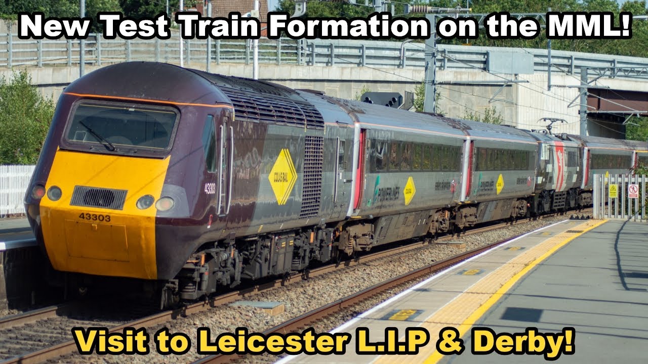 New Midland Mainline Test Train! - Europheonix Class 91! - Leicester L.I.P & Class 37s at Derby!