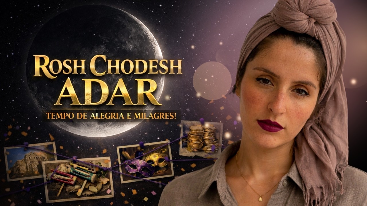 MÊS DE ADAR: O MÊS QUE MUDA SUA SORTE - ROSH CHODESH ÀS 19H