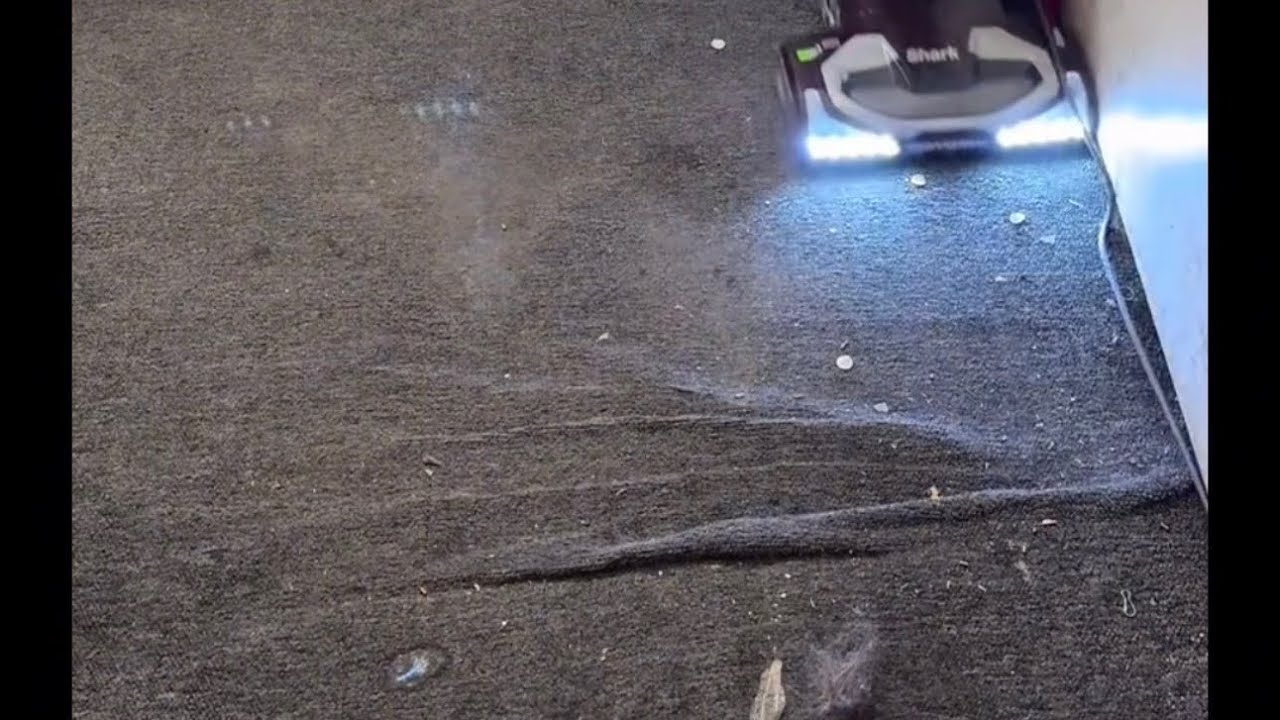 ASMR relaxing steam cleaning of this destroyed carpet