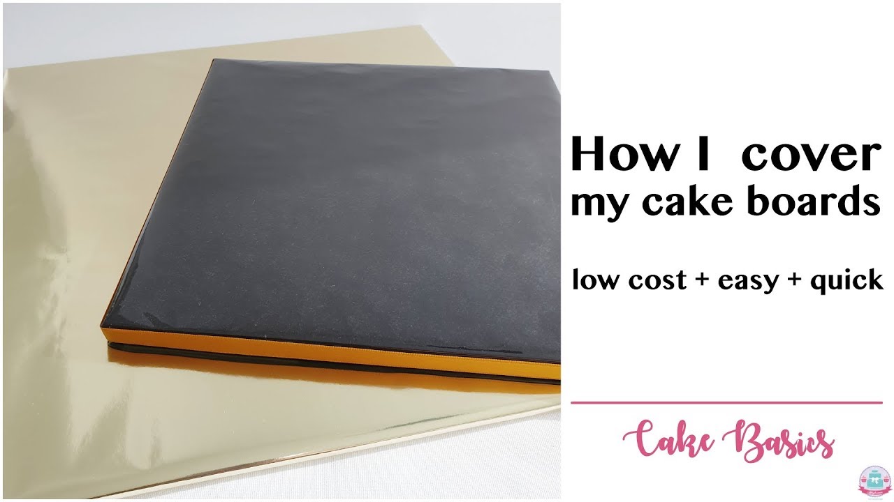HOW I COVER MY CAKE BOARDS | CAKE BASICS | Abbyliciousz The Cake Boutique