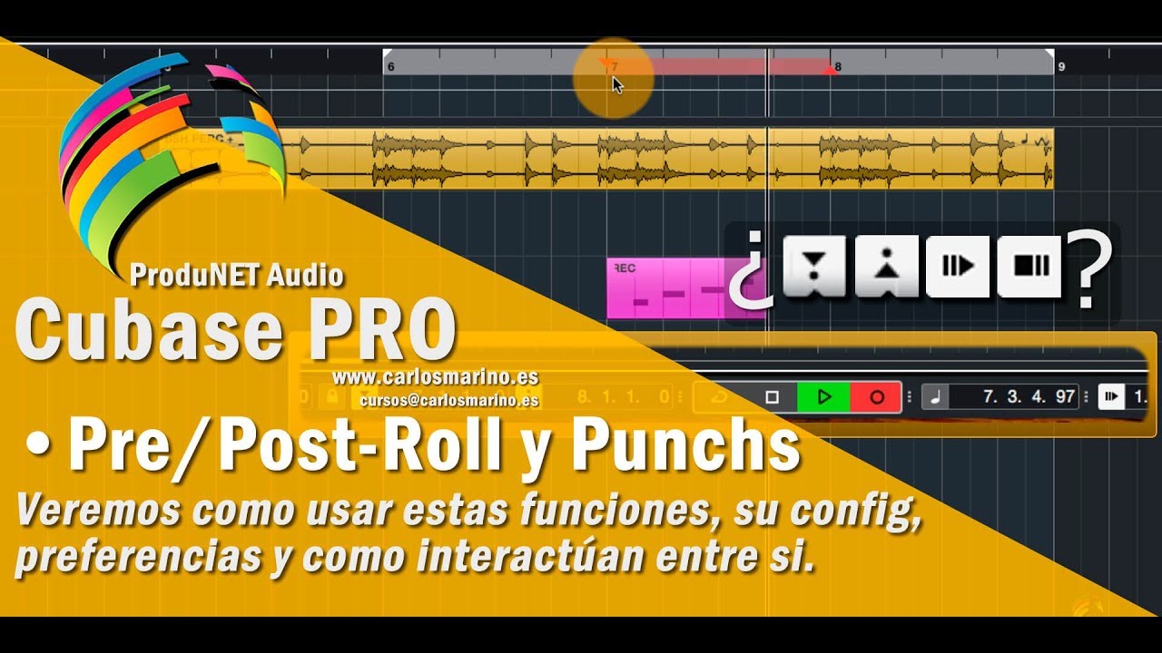 Steinberg PRO 10 - Pre|Post Roll - Punch In|Out