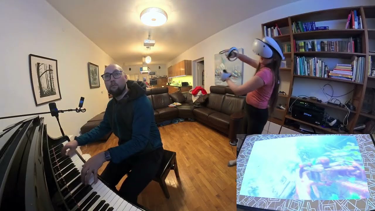 Live Piano Improvisation to Horizon Zero Dawn VR  - Episode 2 — Thunderjaw Bossfight Included