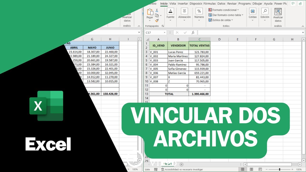 Como VINCULAR dos libros de EXCEL con actualizaciones AUTOMÁTICAS