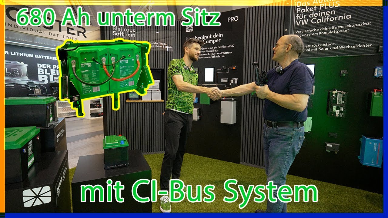 Saftkiste - 680 Ah unterm Ducato Sitz - mit CI-Bus System - die Rekordbatterie