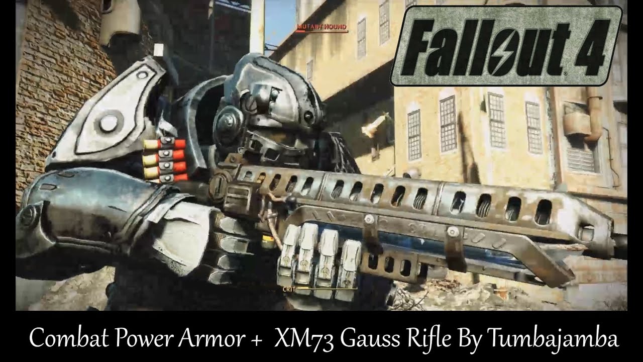 Fallout 4 Mod Showcase: Combat Power Armor + XM73 Gauss Rifle