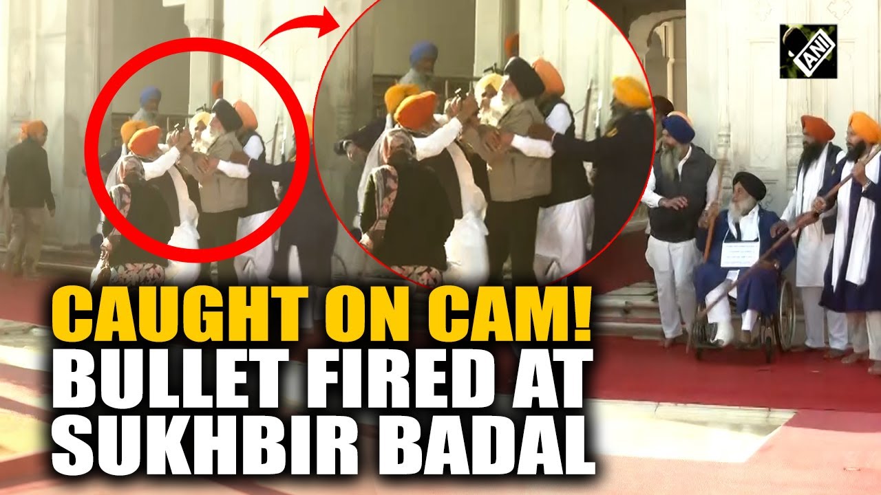 Bullets fired at SAD President Sukhbir Badal at Golden Temple while serving religious punishment