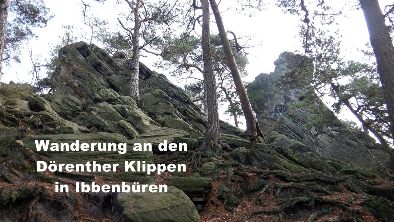 Wandern an den Dörenther Klippen im Teutoburger Wald bei Ibbenbüren