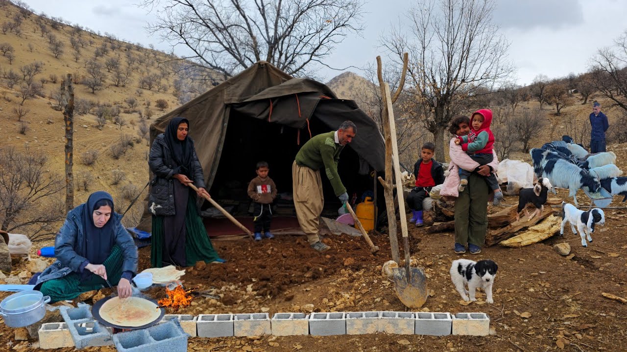 Nomadic Life: The Brutal Mountain Winter ❄️ | The Hope and Life of a Family in a Nomadic Tent