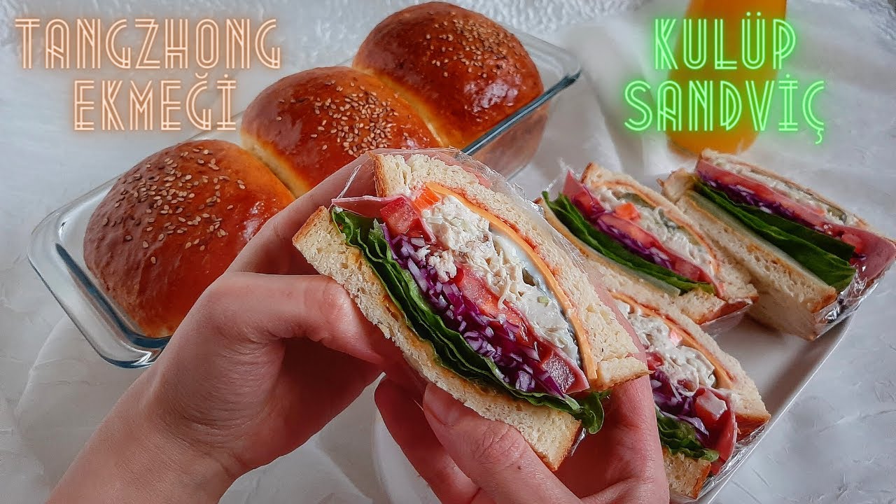 Kulüp Sandviç Tarifi- Tangzhong Japon Ekmeği Tarifi-Yumuşak Sütlü Ekmek