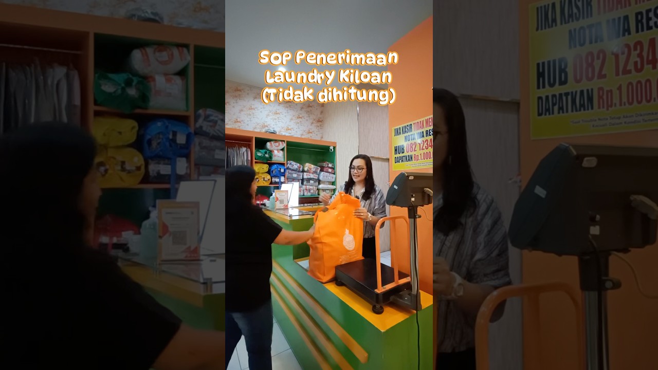 SOP Laundry Saat pelanggan mau cuci kiloan, tapi tidak mau pakaiannya dihitung. #soplaundry
