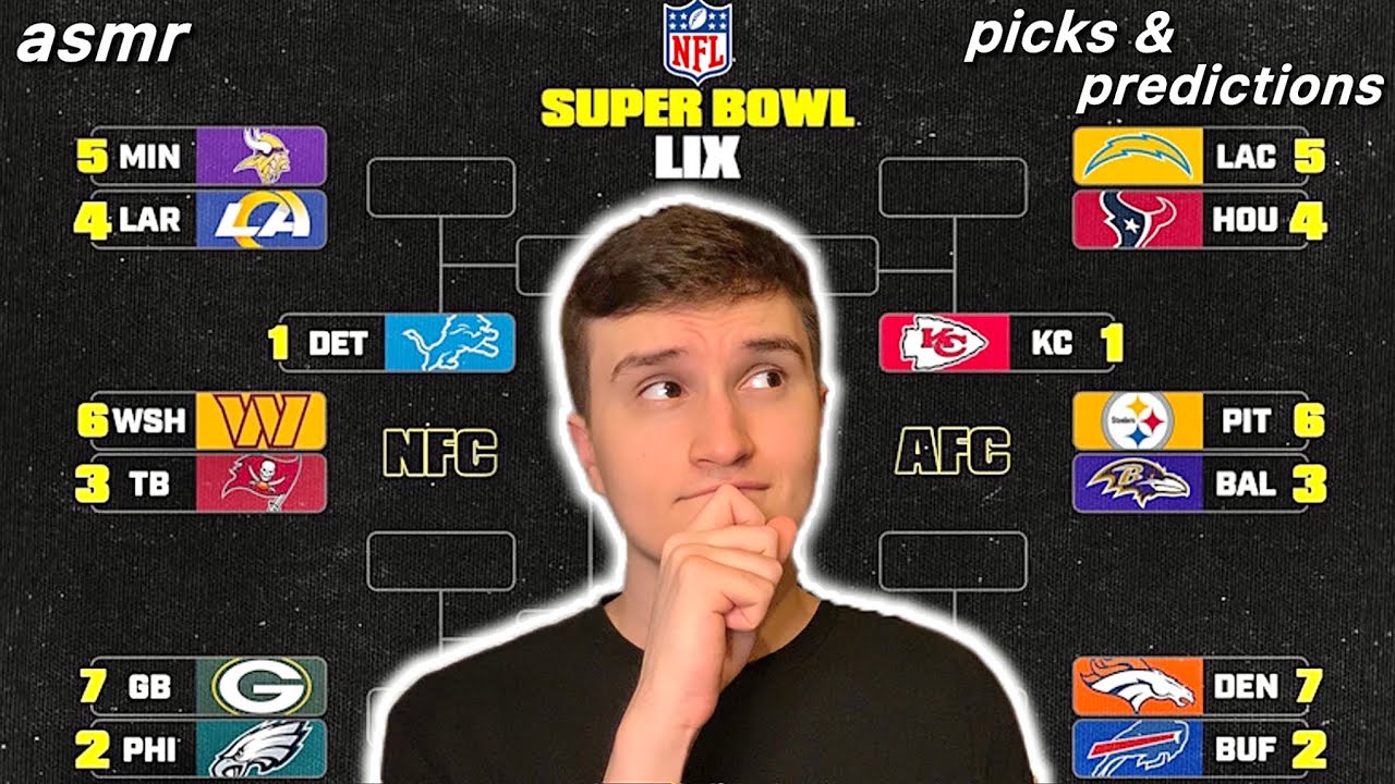 ASMR | My FULL 2025 NFL Playoffs Predictions 🏈💤 (whisper ramble)