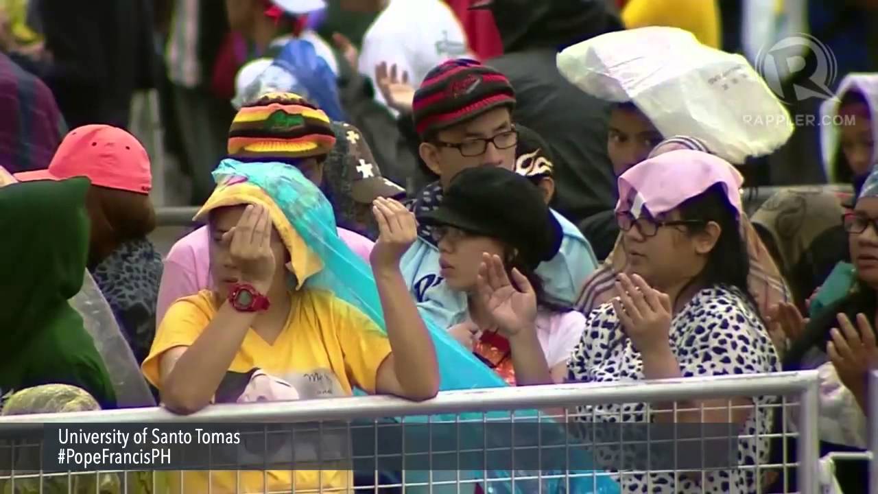 'Our Father' sung at Pope Francis' mass at UST