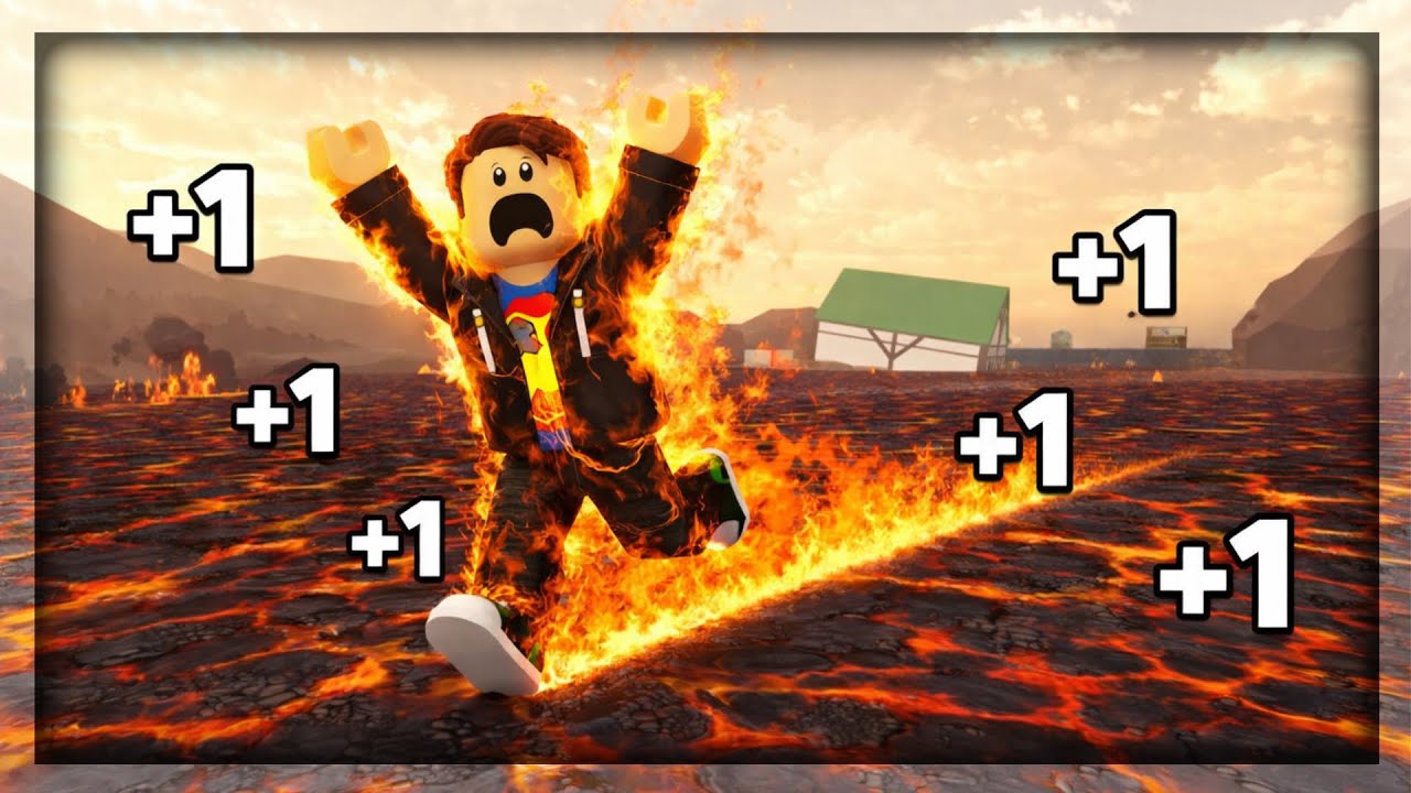 I have to RUN ON LAVA to survive in Roblox!