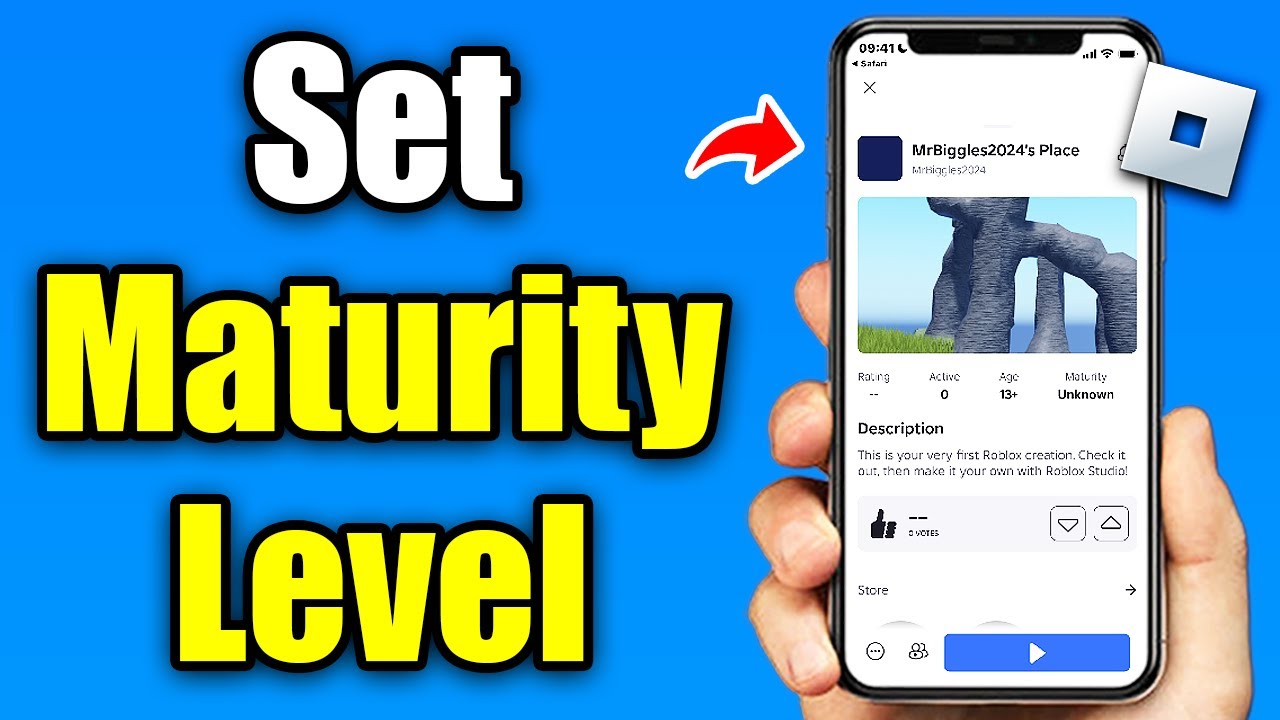 How To Set Content Maturity Level on Your Roblox Game on Mobile