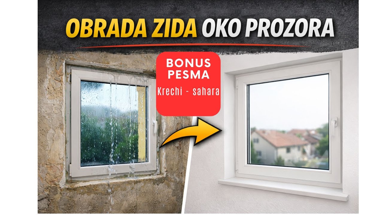 Kako se pravilno obrađuje zid oko prozora!