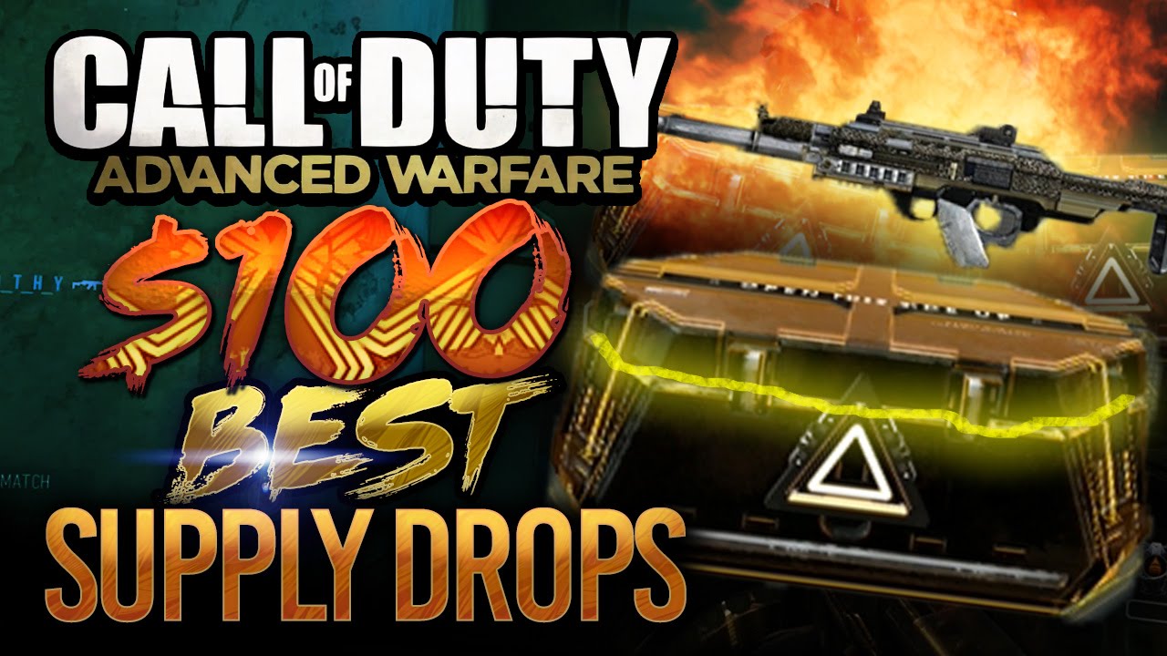 HUNDRED DOLLARS! BEST SUPPLY DROP OPENING EVER! 100 DOLLARS OF SUPPLY DROPS! (ADVANCED WARFARE)