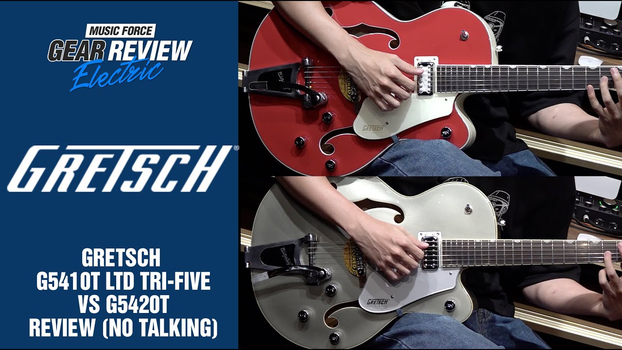 Gretsch G5410T LTD Tri-Five VS G5420T Review (No Talking)