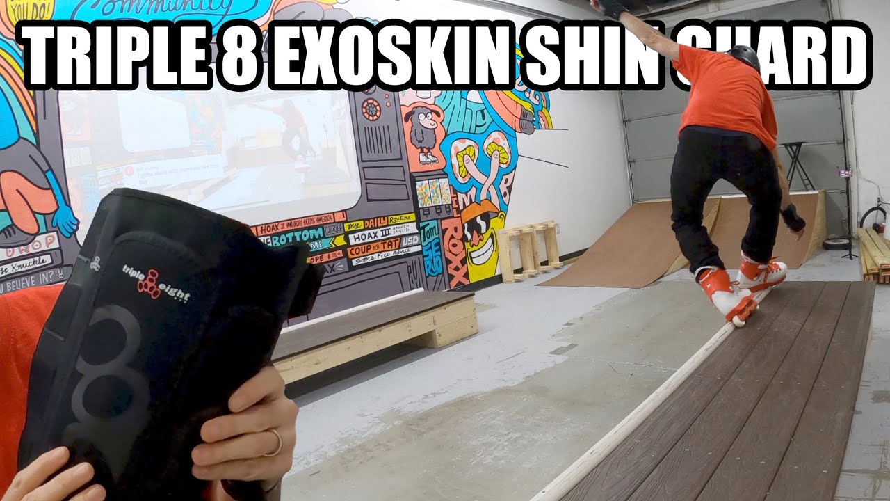 Triple 8 Exoskin Shin & Whip Guard for Aggressive Inline Skating