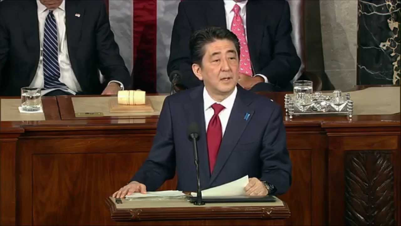 Japan's Abe addresses Congress