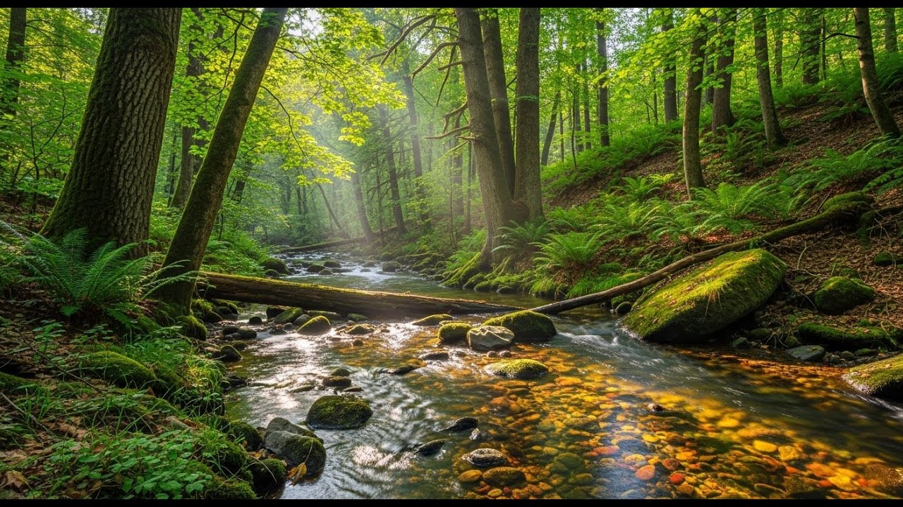 Calm Flowing River 🌿 Peaceful Natural Ambience for Meditation and Deep Sleep #751