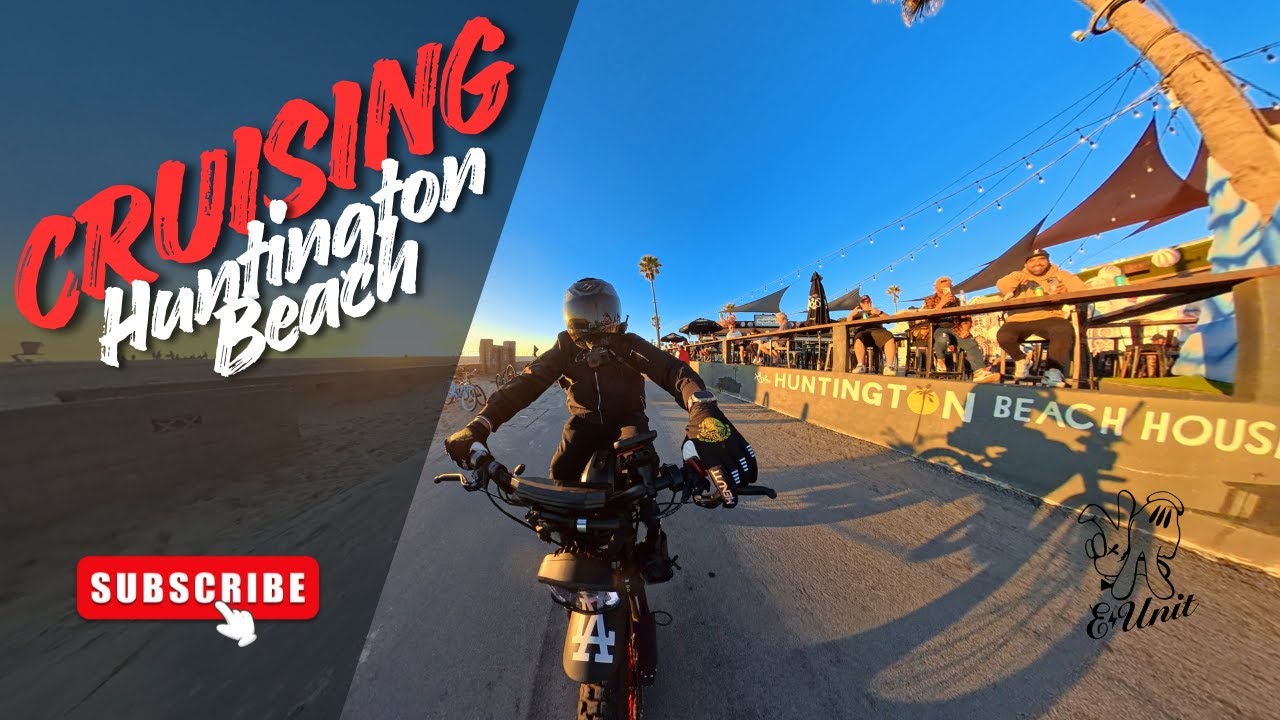 Cruising Through Huntington Beach on My Super73 RX 72v51ah