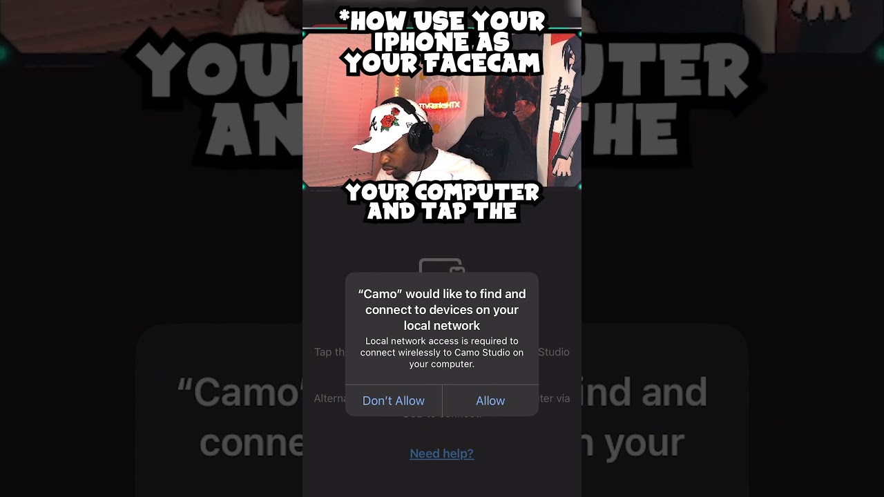 How To Use Your iPhone 📱 as a Facecam for Streaming