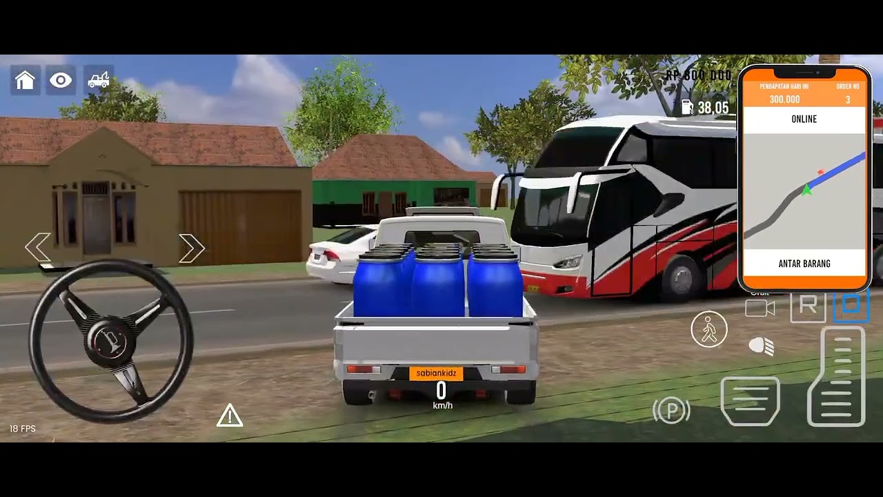 Mobil pick up bikin macet jalan #mobil #pickup #idbs #pickupsimulator 