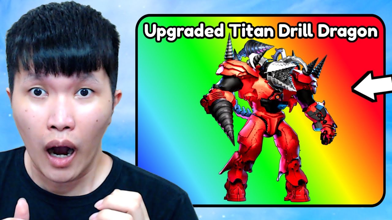 OMG! AKU DAPET UPGRADED TITAN DRILL DRAGON DI TOILET TOWER DEFENSE ROBLOX